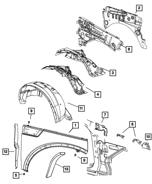 Fenders for 2009 Jeep Liberty #0