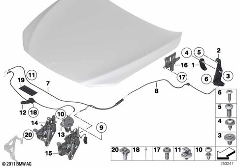 Hood for 2014 BMW 750iX #0