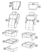 6RF29BD3AC - : Front Seat Back Cover for Mopar Image