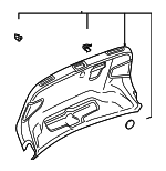 8V5867975HCA9 - Body: Trunk Lid Trim for Audi Image