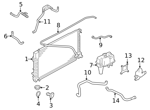 Hoses & Pipes for 2007 Mercury Mariner #1