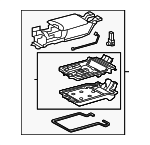 589E050200A1 - Body: Rear Console for Lexus: LS460 Image