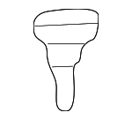 84426SF4900 - Body: Pkg Tray Trim Stopper for Acura: Integra Image