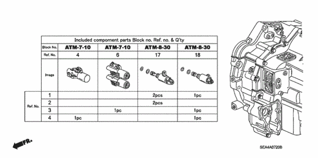 AT Solenoid Valve Set for 2006 Acura TSX #0