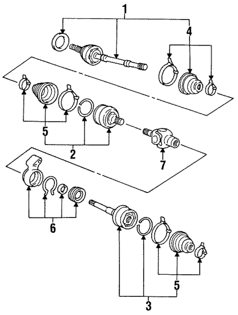 Axle Shaft for 1990 Dodge Colt #2