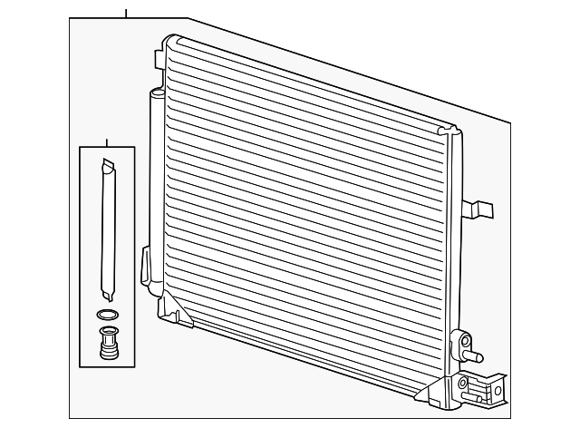 2013-2016 Cadillac Air Conditioning Condenser 22966150 GM ...
