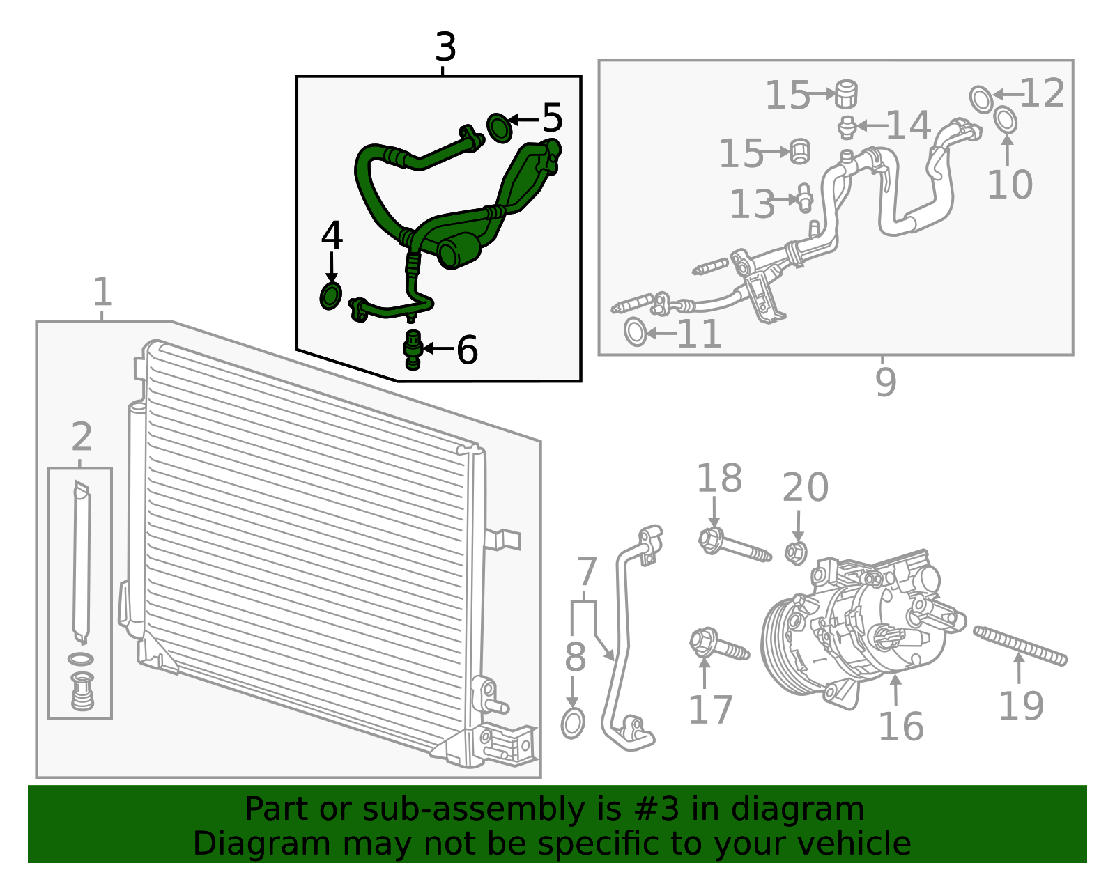 GM Genuine Parts 15-34862 A/C Hose Assembly - View #8