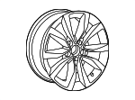 5C0601025F8Z8 - Suspension: Wheel, Alloy for Volkswagen Image