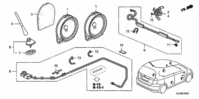 Antenna - Speaker for 2007 Honda Fit #0