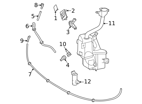 Headlamp Washers/Wipers for 2022 Lexus NX350h #0