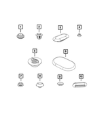 68073375AA - Body Sheet Metal Except Doors: Push On Retainer for Mopar Image