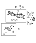 68453205AB - Differential and Drive Line: Axle Housing for Ram: 2500, 3500 Image