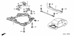 90174S5A003 - Body/Air Conditioning: BOLT-WASHER (10X32) for Honda Image