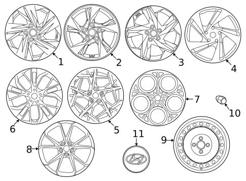 Wheels for 2023 Hyundai Elantra #0