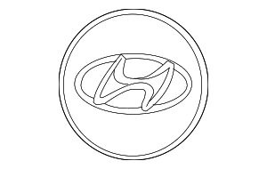 52960BE100 - : Center Cap for Hyundai: Elantra, Kona Image