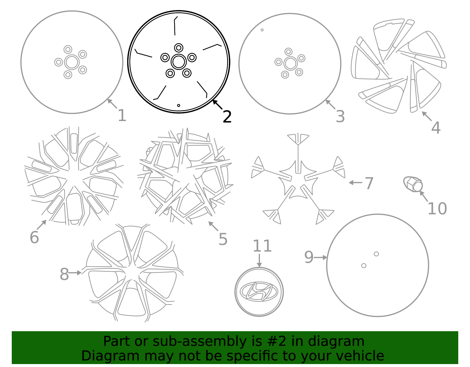 Genuine Wheel, Alloy for 52910-AB200 | Hyundai OEM Parts Direct