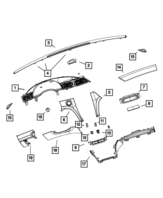 YM91XDVAA - : Instrument Panel Mat for Mopar Image