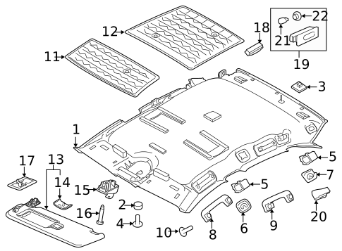 Interior Trim - Roof for 2025 Porsche Macan #0