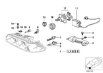 63128362442 - Lighting: Bracket Headlight Right for BMW Image