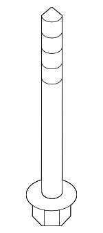 554483M000 - Suspension: Stay Bracket Mount Bolt for Kia: Cadenza, Forte, K5, K900, Niro, Niro EV, Optima, Sportage, Stinger Image