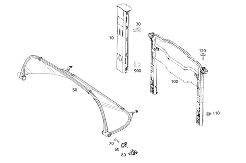 Roll Bar, Draft Stop for 2022 Mercedes-Benz E450 #0