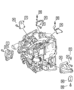 68006041AA - 3.0L Turbo Diesel; Engine: Engine Support for Mopar Image