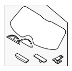 87110N9610 - Body: Lift Gate Glass for Hyundai: Tucson Image