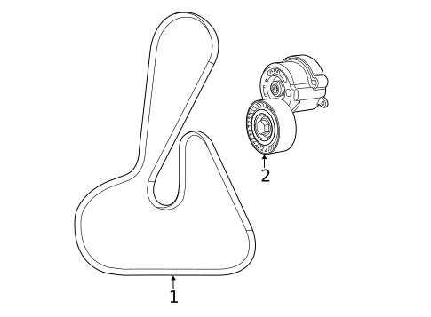 Belts & Pulleys for 2017 Fiat 500X #0