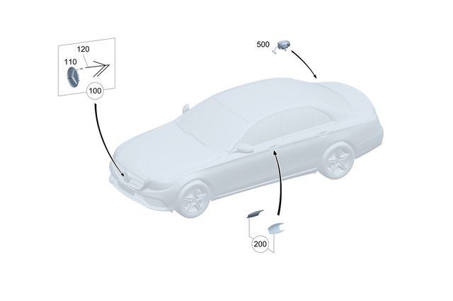1678171901 - Outside Attachment Parts: Mercedes Star for Mercedes-Benz Image