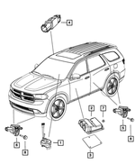 1HE80XTWAH - Restraints: Steering Column Module for Dodge: Durango Image