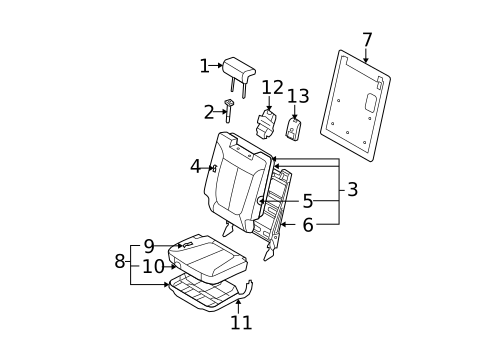 Third Row Seats for 2009 Hyundai Santa Fe #0