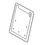 894700W400WKZ - Body: Back Panel Trim for Hyundai: Santa Fe Image