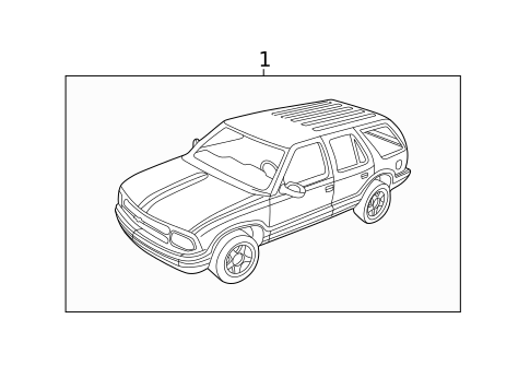 Stripe Tape for 2000 Oldsmobile Bravada #1