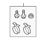 5N0075701 - Body: Splash Guard Kit Hardware Kit for Volkswagen: Tiguan, Tiguan Limited Image