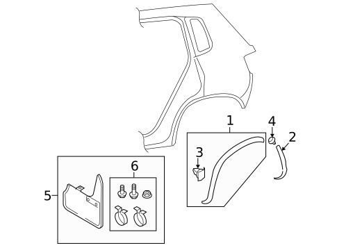 Exterior Trim - Quarter Panel for 2010 Volkswagen Tiguan #0