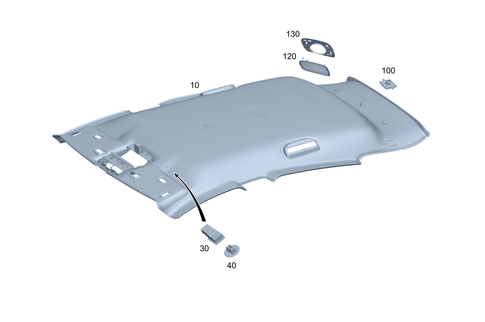 Headliner for 2019 Mercedes-Benz CLA250 #0
