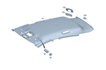 1186902300 - Covering and Lining: Trim, Roof for Mercedes-Benz Image