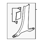 84425914 - Body: Lower Center Pillar Trim for Chevrolet: Traverse, Traverse Limited Image