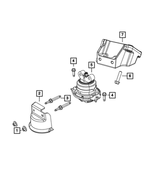 5090026AA - 5.7LGas; Engine: Engine Mount Heat Shield for Mopar Image