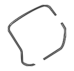 51762990474 - : Weatherstrip for BMW: X1 Image