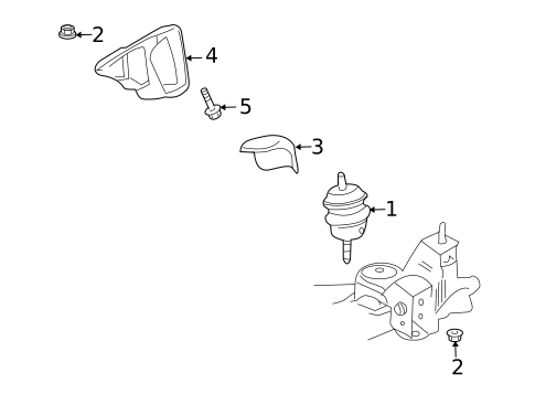 Engine & Trans Mounting for 2008 Pontiac G8 #0