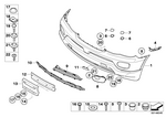 51117129300 - : Cover, Fog Lamp, Primed Right for BMW Image