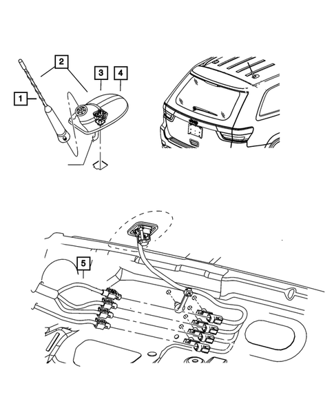 Radio, Antenna, Speakers, DVD, and Video systems for 2012 Jeep Grand Cherokee #4