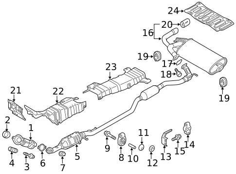 Exhaust Components for 2016 Mitsubishi Outlander Sport #0