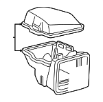 25169644 - Engine: Air Cleaner Assembly for Buick: Century, Regal | Oldsmobile: Intrigue | Pontiac: Grand Prix Image