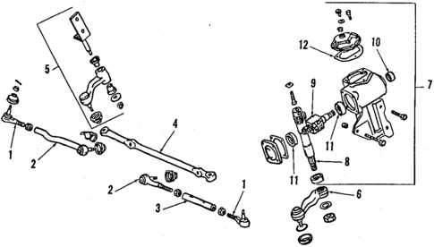 Steering Gear & Linkage for 1991 Mitsubishi Mighty Max #1