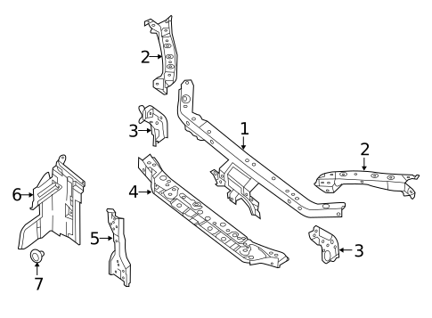Radiator Support for 2019 Nissan Sentra #0