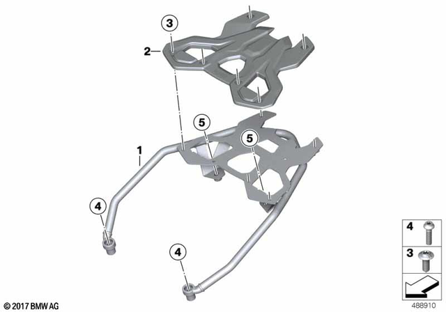 46548404578 - : Topcase carrier luggage rack for BMW-Motorrad Image