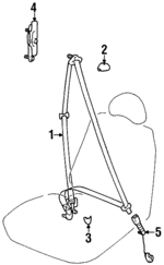 8881229550FK - : 1996-2000 Hyundai Elantra - Anchor Cover for Hyundai: Elantra Image