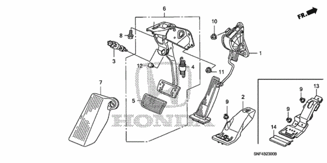 Pedal for 2007 Honda Civic #0